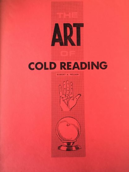 The art of cold reading - Robert nelson