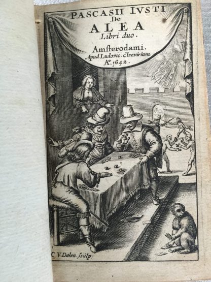 De Alea Libri Duo. Amsterdam, L. Elzevier, 1642 by Joostens (= Justus), Paschier - Image 2