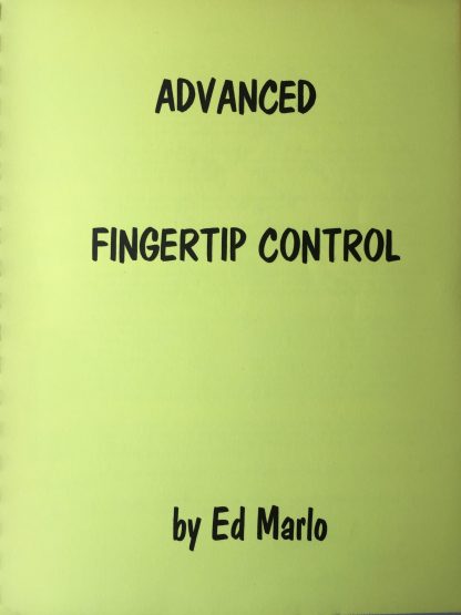 Advanced Fingertip Control - Edward Marlo