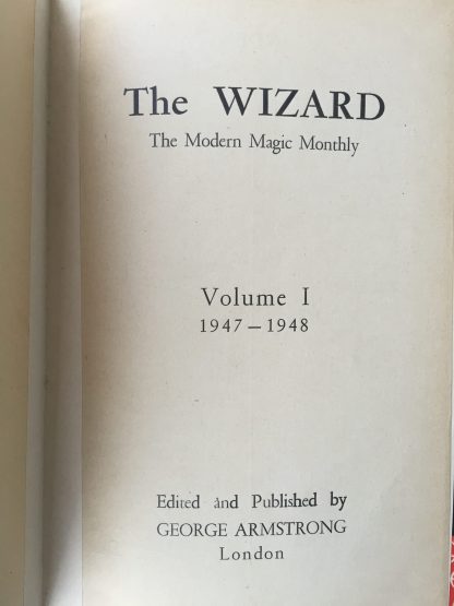 The Wizard - The Modern Magic Monthly - volumes 1-8 - George Armstrong - Image 2