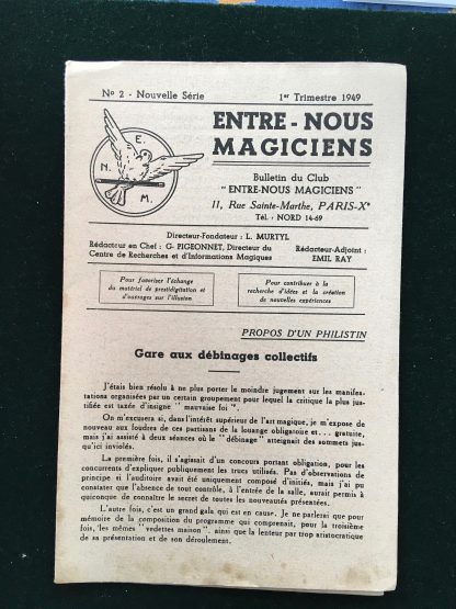 Entre nous magiciens n°02 - 1949