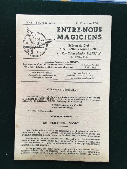 Entre nous magiciens n°05 - 1949