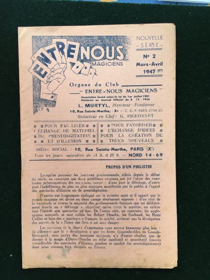 Entre nous magiciens n°02 - 1947