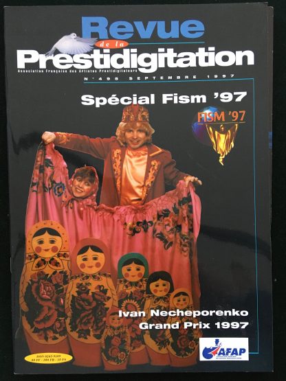 Revue de la prestidigitation - n°495 - septembre 1997- spécial FISM