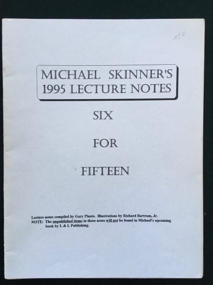 Six for fifteen - 1995 lecture notes