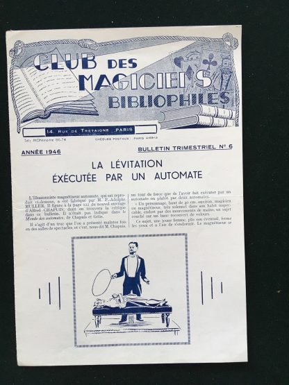 Club des magiciens bibliophiles n°06 - 1946