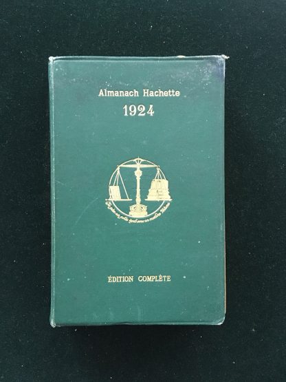 Almanach Hachette 1924