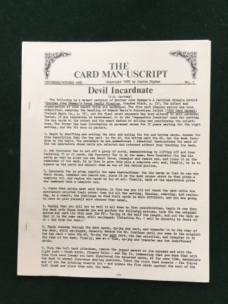 The card manu-script