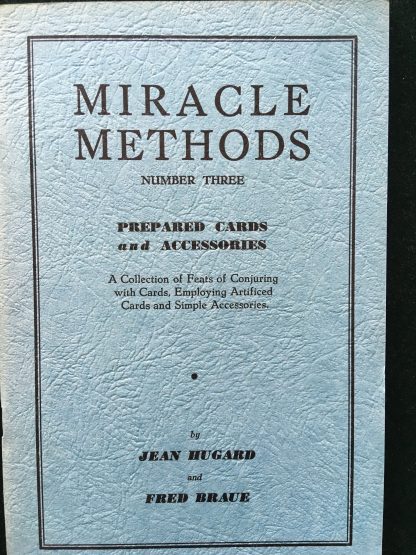 Miracle Methods no. 3 - Prepared cards and accessories