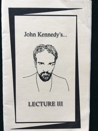 Lecture III