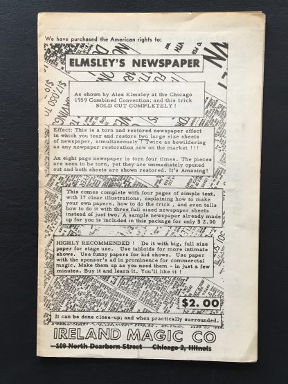 Elmsley's newspaper