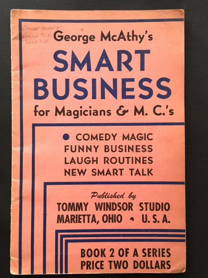 George McAthy's Smart Business for Magicians & M.C.'s