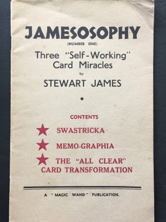 Jamesosophy - Three "Self-working" Card Miracles