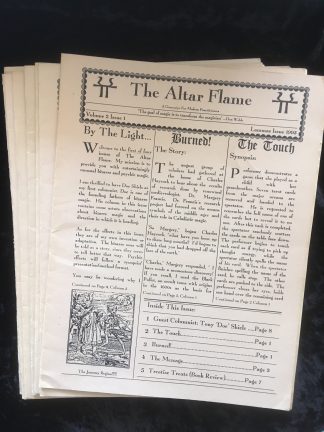 The Altar Flame -12 issues from vol 2 issue 1993 to vol 4 issue 3
