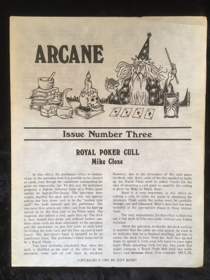 Arcane - Issue number 3 - Mike Close